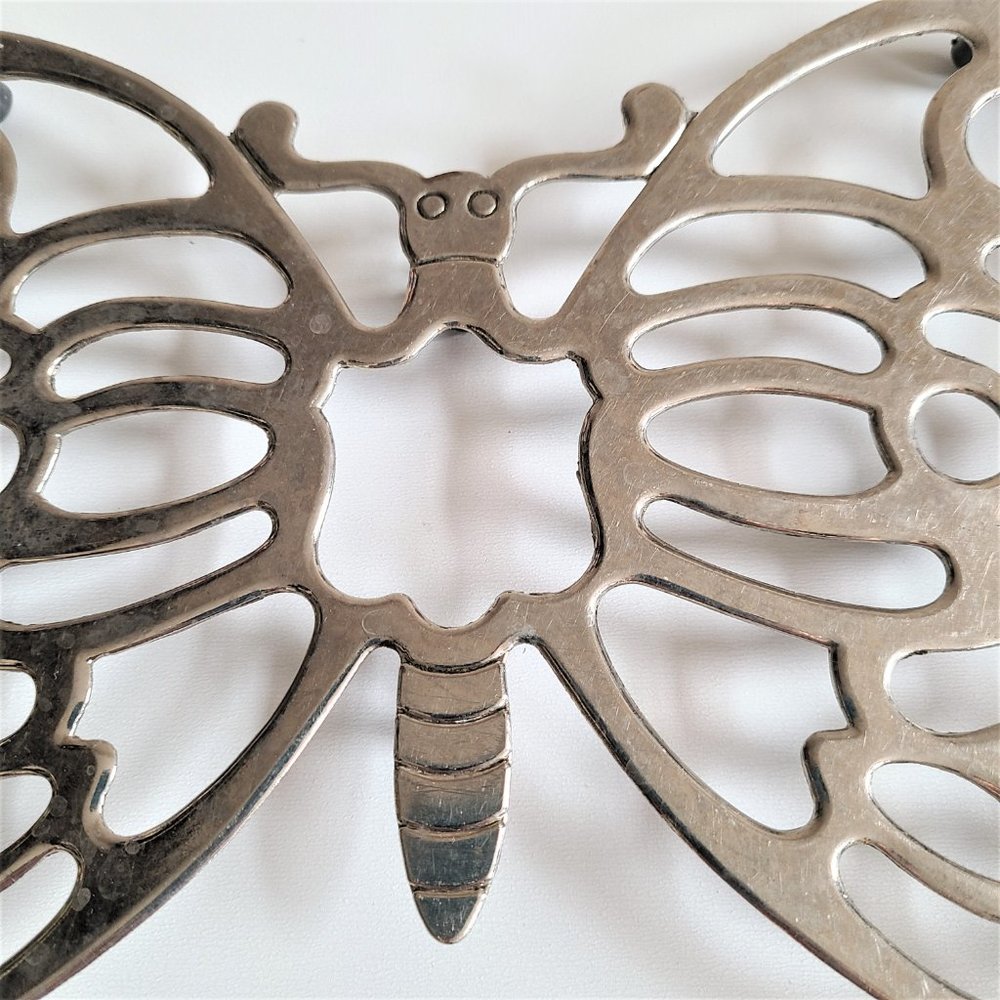 Vintage Leonard Silver Plated Butterfly design. - Picture 2 of 6